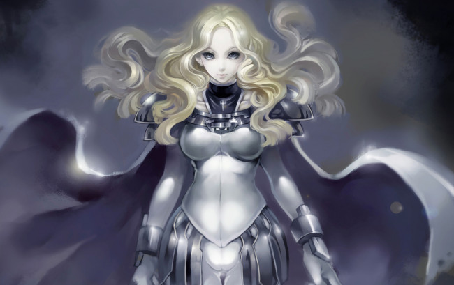 Обои картинки фото аниме, claymore, блондинка, teresa, доспехи, девушка