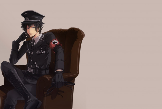 Обои картинки фото аниме, katekyo hitman reborn, хибари, кёя