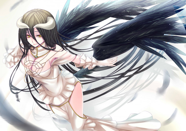 Обои картинки фото аниме, overlord, albedo