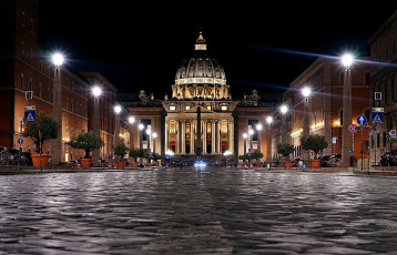 Картинка st-pierre +de+rome города рим +ватикан+ италия простор