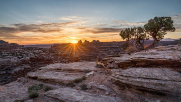 Картинка природа восходы закаты простор