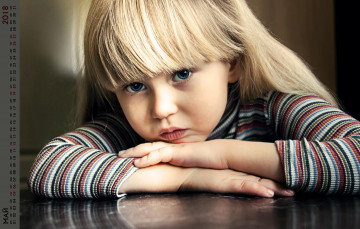 обоя календари, дети, взгляд, девочка