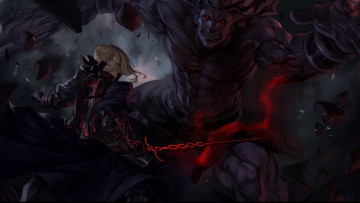 Картинка аниме fate stay+night +grand+order +apocrypha сейбер берсеркер