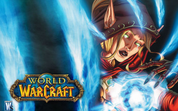 Картинка видео+игры world+of+warcraft магия капюшон эльф девушка