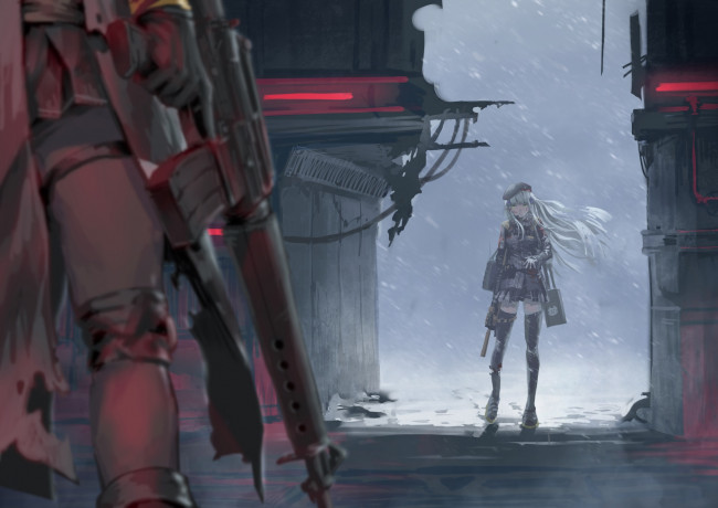 Обои картинки фото аниме, girls frontline, девушки