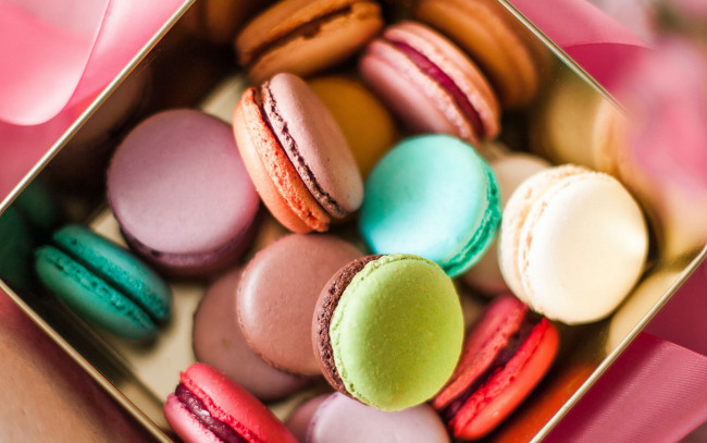 Обои картинки фото еда, макаруны, лакомство, печенье