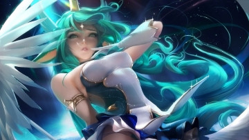 Картинка видео+игры league+of+legends soraka крылья