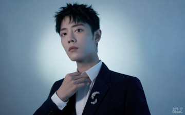 Картинка мужчины xiao+zhan актер пиджак брошь