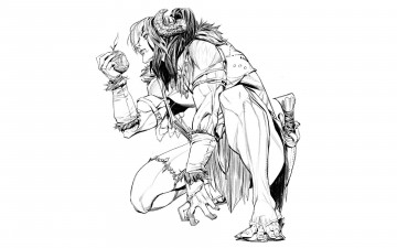 Картинка фэнтези люди дикарь яблоко