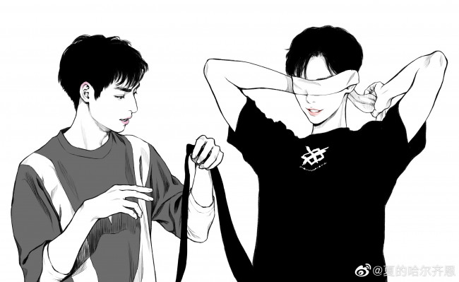 Обои картинки фото ван хао сюань,  сун цзиян, рисованное, люди, ван, хао, сюань, сун, цзиян