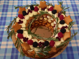 Картинка еда торты круглый торт розмарин