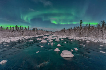 обоя kola penninsula, природа, северное сияние, kola, penninsula