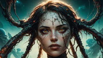 Картинка фэнтези девушки нейросети графика нейроарт ai art нейронные сети рисунки нейро искусство нейрографика graphics neuroart neural networks drawings neuro neurography