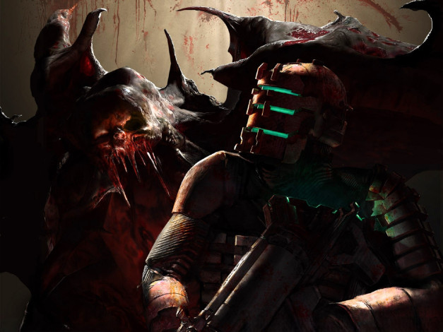 Обои картинки фото видео игры, dead space, монстр, персонаж, маска