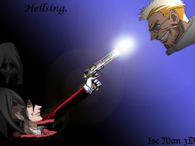 Обои картинки фото аниме, hellsing