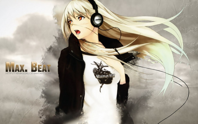Обои картинки фото аниме, headphones, instrumental