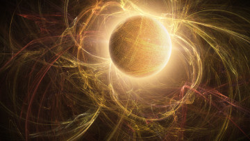 Картинка 3д графика шары фон цвета узор