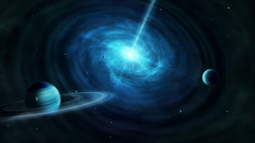 Картинка космос арт планеты звезды