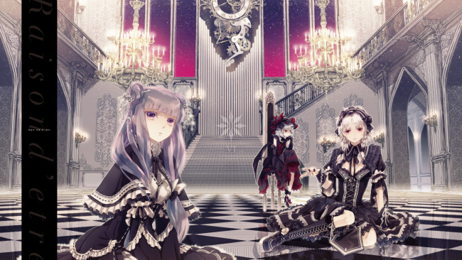 Обои картинки фото аниме, touhou, patchouli, knowledge, izayoi, sakuya, remilia, scarlet