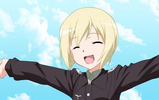 Обои картинки фото аниме, strike, witches