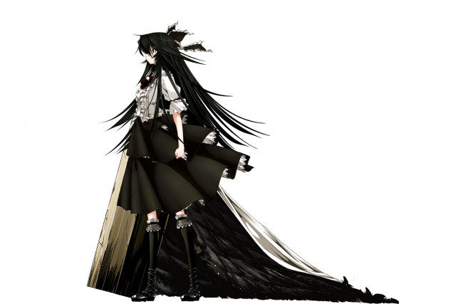 Обои картинки фото аниме, touhou, reiuji, utsuho