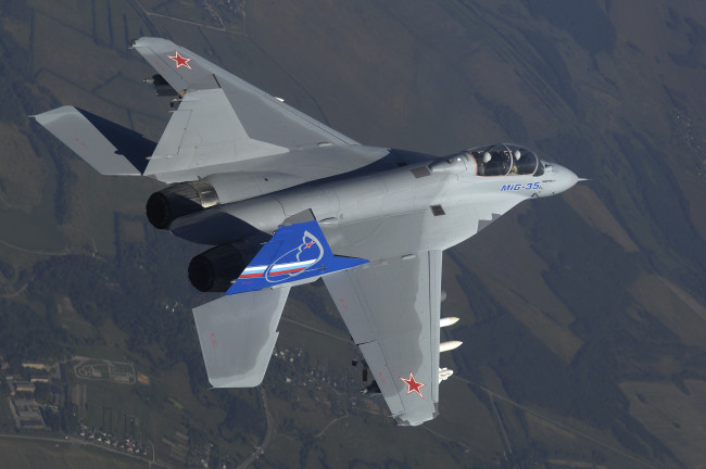 Обои картинки фото авиация, боевые, самолёты, mig-35