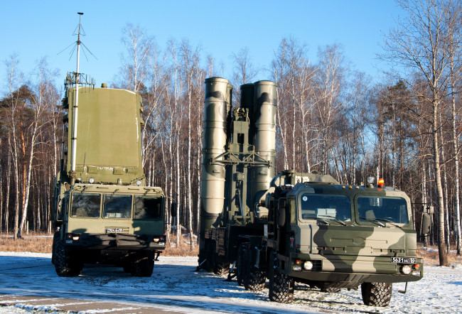 Обои картинки фото техника, военная, ракетная, установка, триумф, зрс, с-400