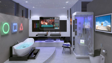 Картинка 3д графика realism реализм цифровая ванная