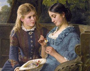 Картинка рисованные живопись девушки