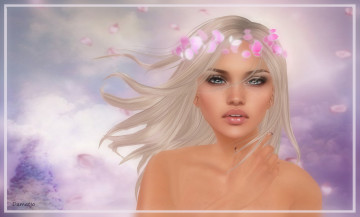 Картинка 3д+графика portraits+ портрет блондинка