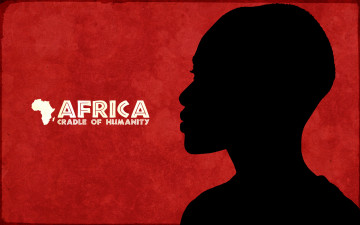 обоя рисованные, минимализм, африканец