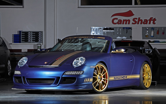 Обои картинки фото 2014-cam-shaft-porsche-997-carrera-cabrio, автомобили, porsche