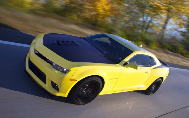 Обои картинки фото 2014-chevrolet-camaro-1le, автомобили, camaro