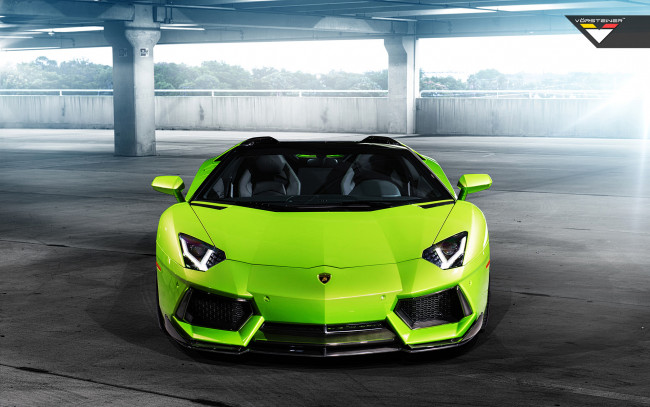 Обои картинки фото 2014-vorsteiner-lamborghini-aventador-v-verde-ithaca, автомобили, lamborghini