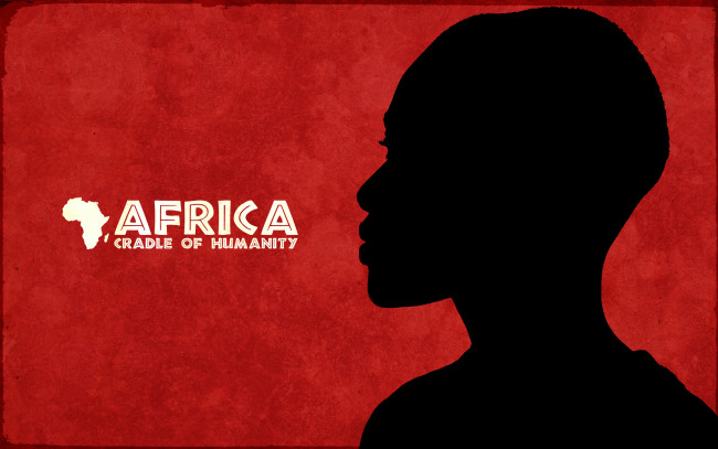 Обои картинки фото рисованные, минимализм, африканец