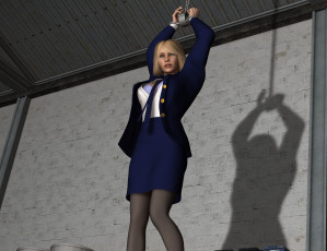 Картинка she+wolf+ii 3д+графика фантазия+ fantasy девушка блондинка прокурор наталья поклонская