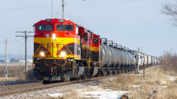 Картинка техника поезда состав локомотив рельсы дорога железная