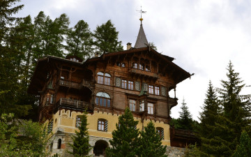 Картинка города -+здания +дома дом st-moritz деревья дизайн швейцария