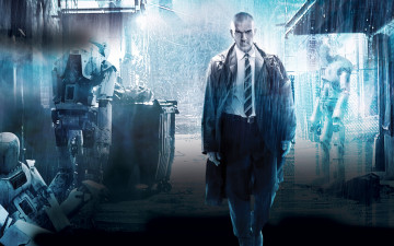 Картинка кино+фильмы automata роботы дождь antonio banderas переулок фантастика антонио бандерас страховщик