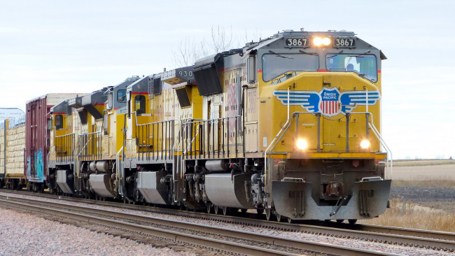 Обои картинки фото техника, поезда, состав, дорога, железная, локомотив, рельсы