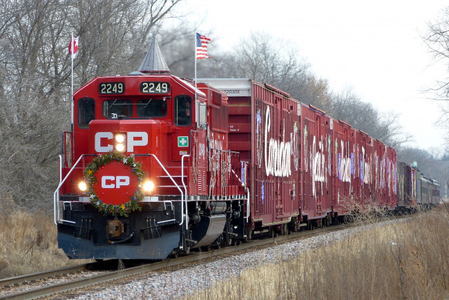 Обои картинки фото техника, поезда, состав, локомотив, рельсы, дорога, железная