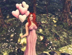 Картинка 3д+графика люди+ people фон взгляд девушка рыжая