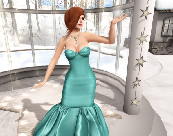 Обои картинки фото 3д графика, люди , people, интерьер, рыжая, фон, взгляд, девушка