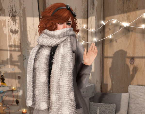 Обои картинки фото 3д графика, люди , people, взгляд, интерьер, девушка, рыжая, фон