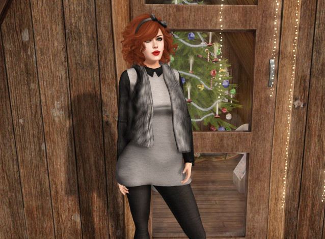 Обои картинки фото 3д графика, люди , people, интерьер, рыжая, фон, взгляд, девушка