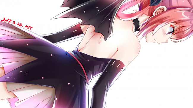 Обои картинки фото аниме, gabriel dropout, фон, взгляд, девушка