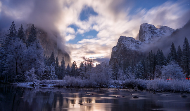 Обои картинки фото природа, реки, озера, yosemite, california, united, states, mariposa