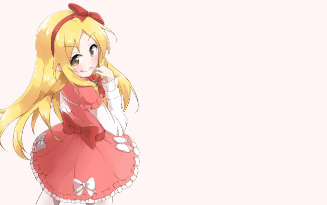 Обои картинки фото аниме, eromanga-sensei, девушка, взгляд, фон