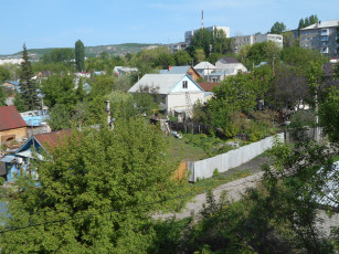 Картинка города -+панорамы деревья город здание