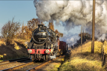 Картинка техника паровозы локомотив состав